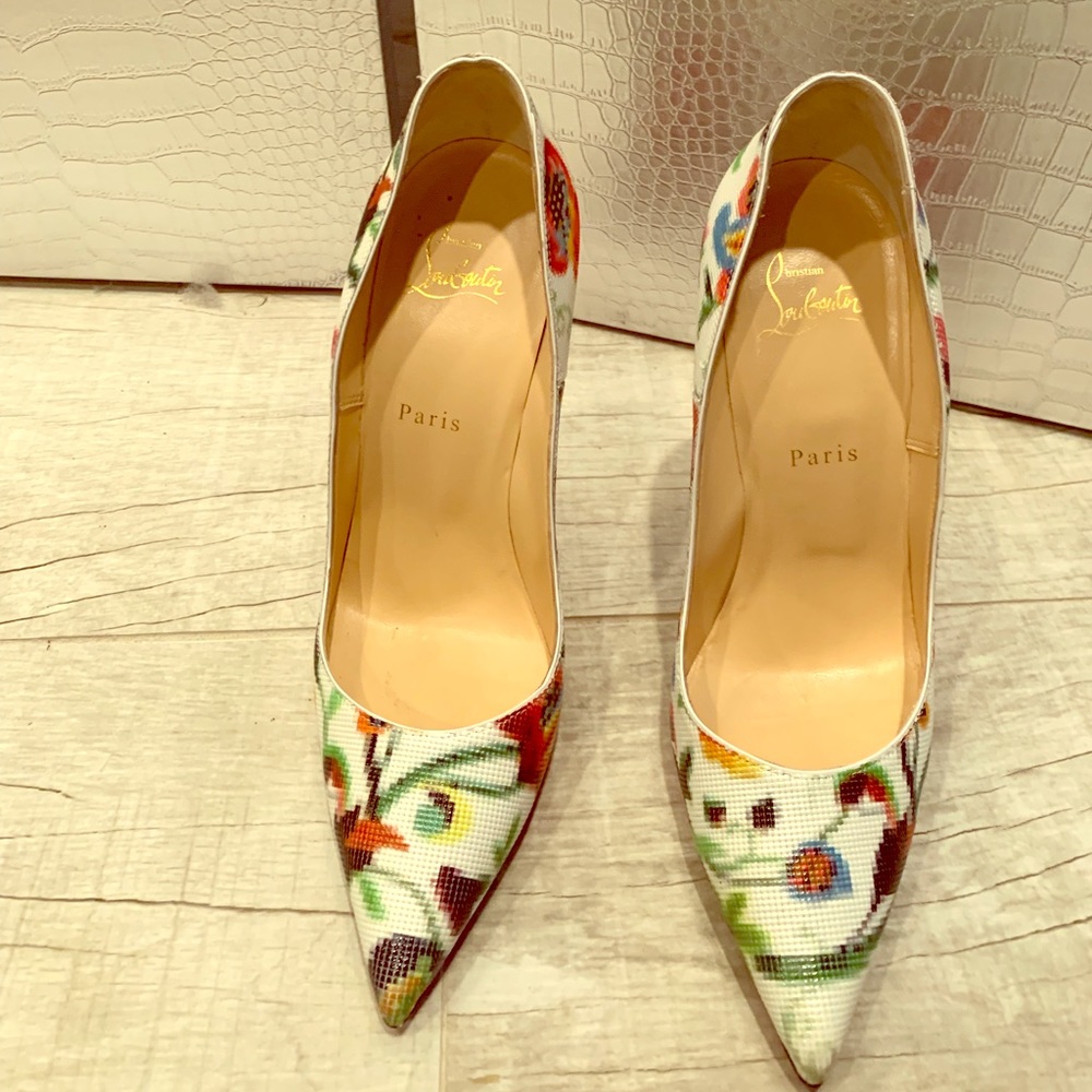 Christian Louboutin Floral Stilettos